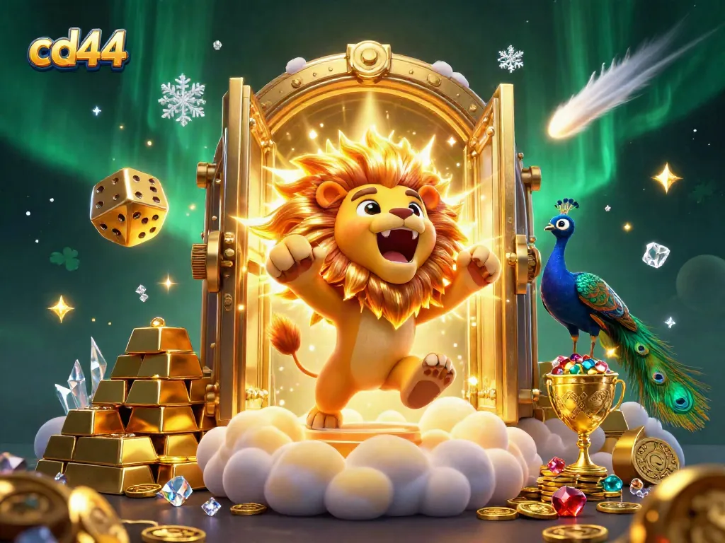 Engage with cd44-themed casino illustration featuring vibrant symbols, lucky characters, and dynamic treasures.