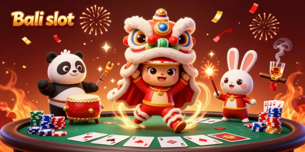 Engage with the Bali slot experience featuring vibrant characters and dynamic casino elements.