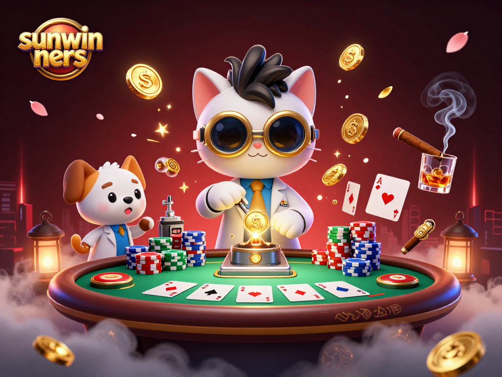 Experience thrilling gaming with sunwin ners as a mad scientist cat creates winning strategies.