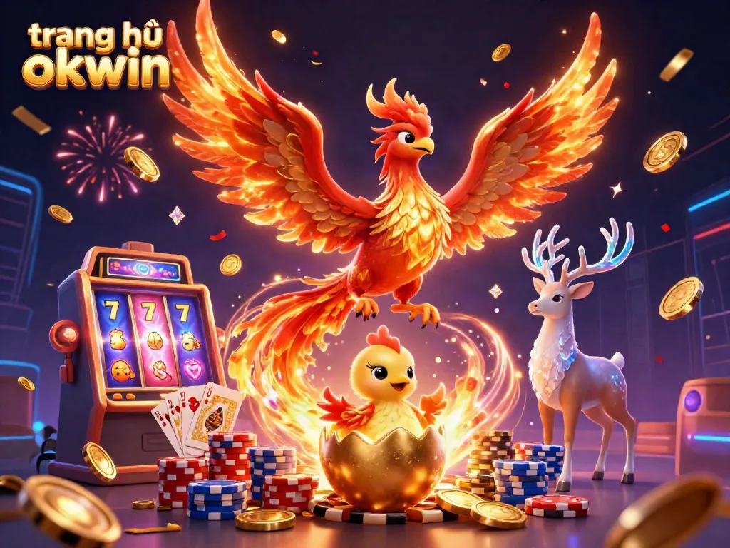Experience the thrill of gaming at trang chủ okwin with vibrant characters and dynamic casino elements.