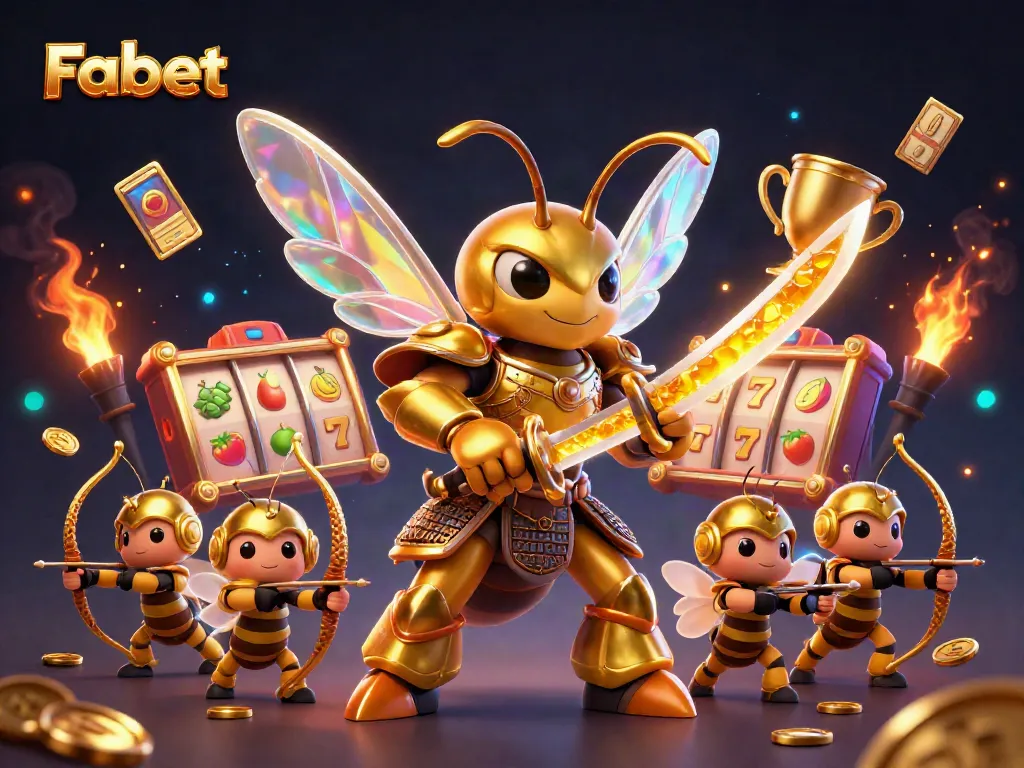 Fabet features giant hornet characters in an immersive casino-themed scene with dynamic action.