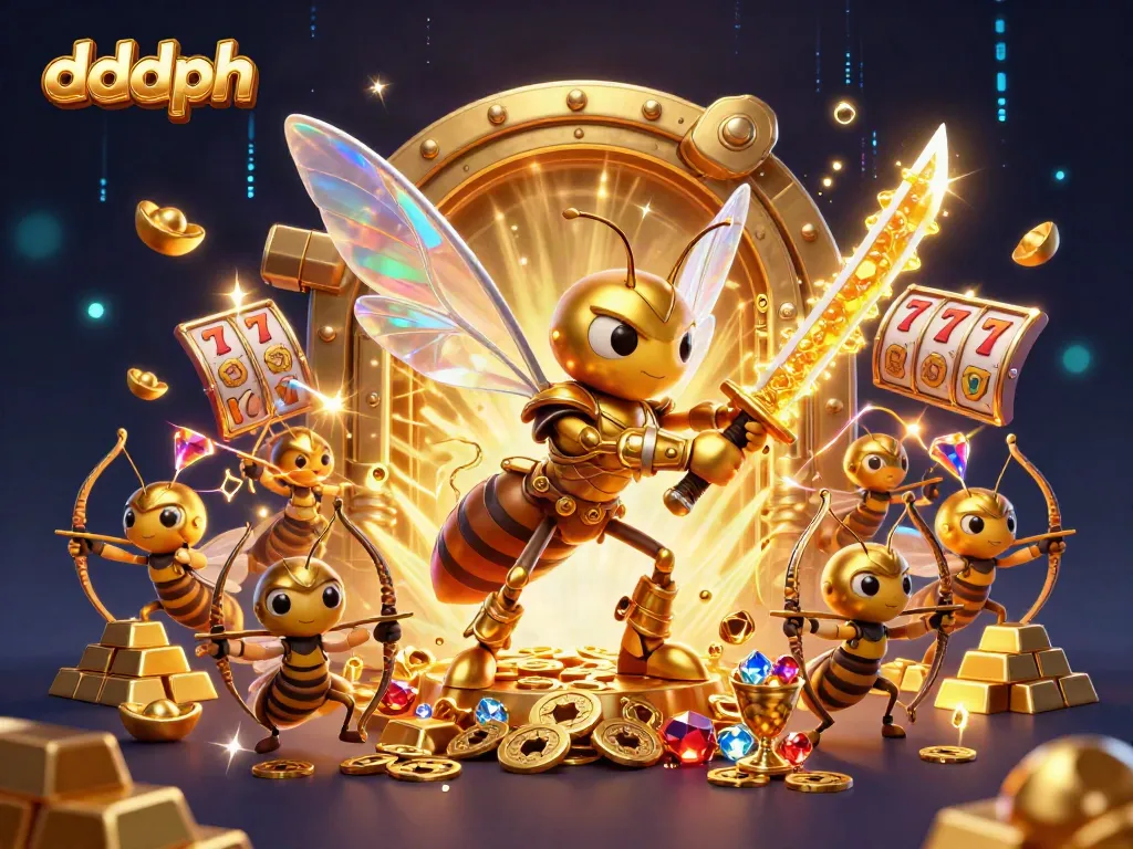 Engage with dddph's exciting 3D casino adventure featuring golden hornet samurai and treasure.