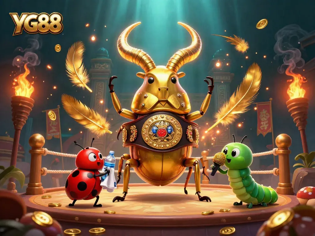YG88 players engage with vibrant casino action featuring colorful characters amidst gold-themed elements.