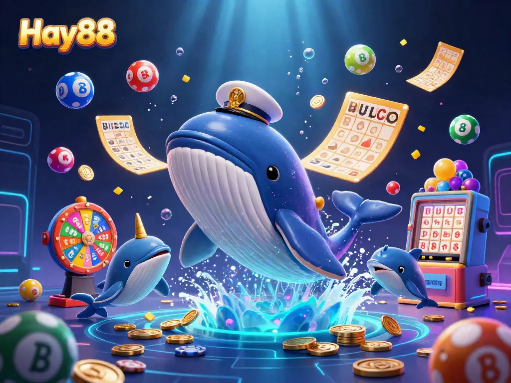Engage with Hay88 through a thrilling underwater casino experience featuring whimsical characters and vibrant game elements.