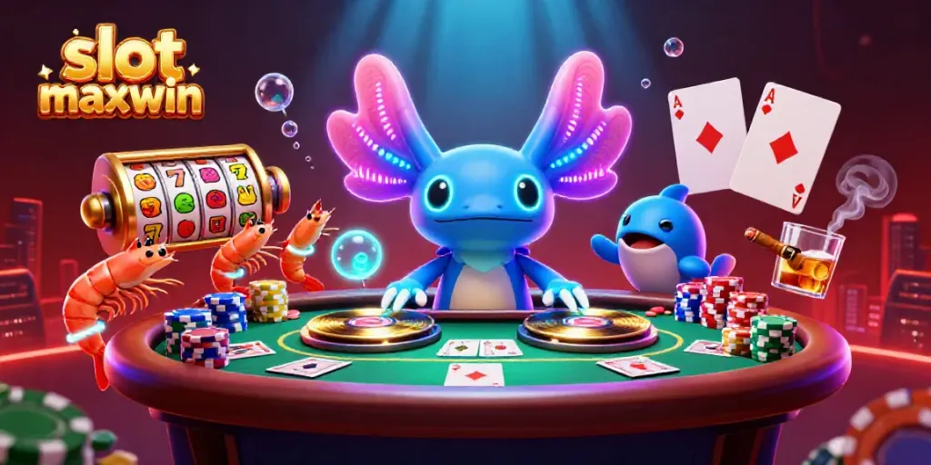 Experience the excitement of slot maxwin with vibrant characters and colorful casino elements.