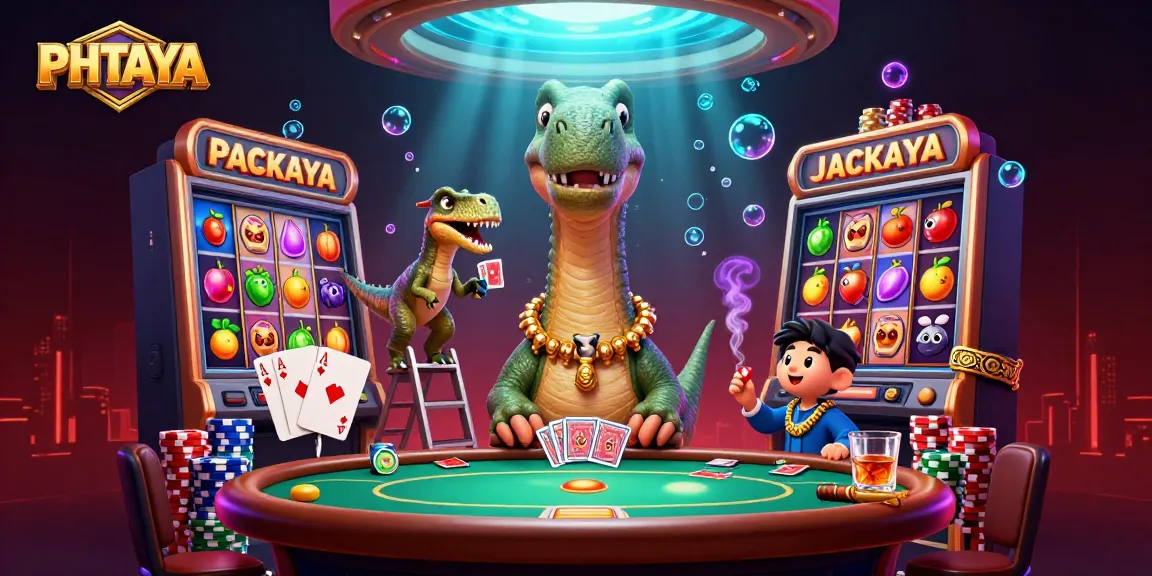 PHTAYA creates excitement with iconic characters battling it out at a vibrant poker table.