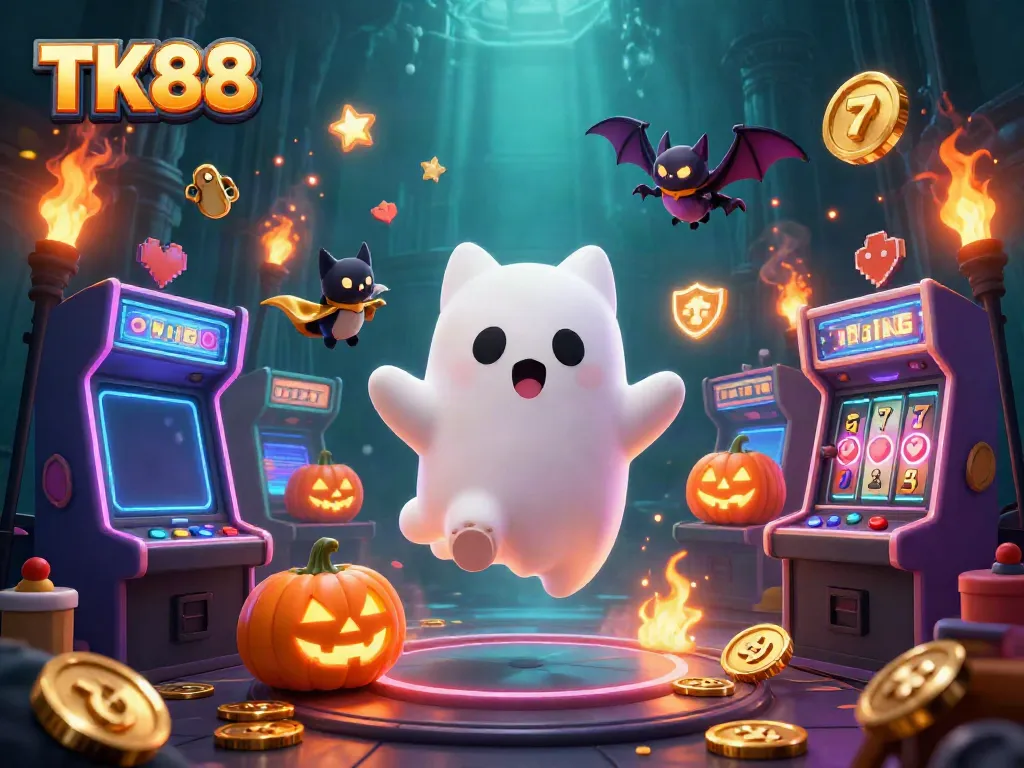 Engage with interactive games at TK88's haunted mansion casino adventure with ghostly charm.