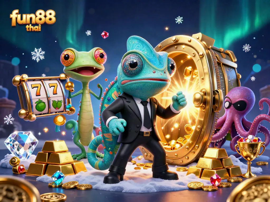 Experience fun88 thai with thrilling slot games featuring vibrant characters and treasures.