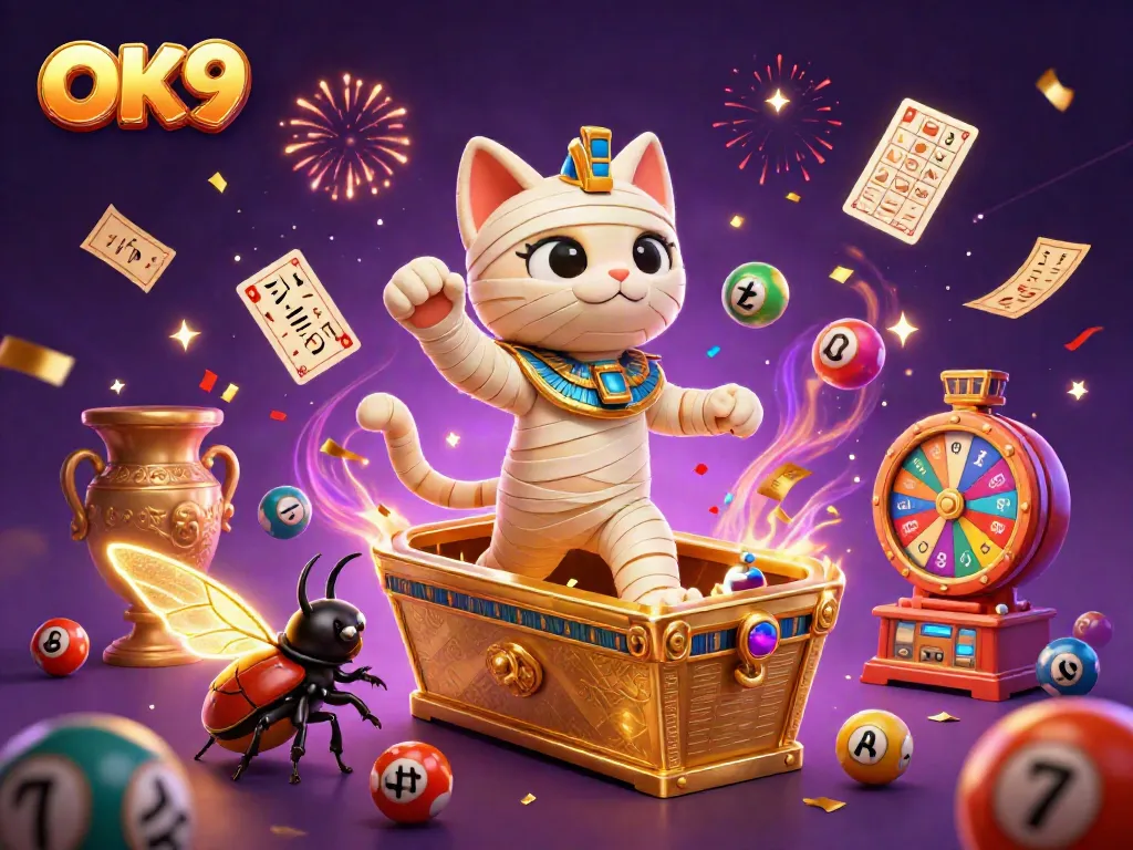 Engage in exciting gaming with OK9, revolutionary online casino featuring vibrant colors and dynamic lottery elements.