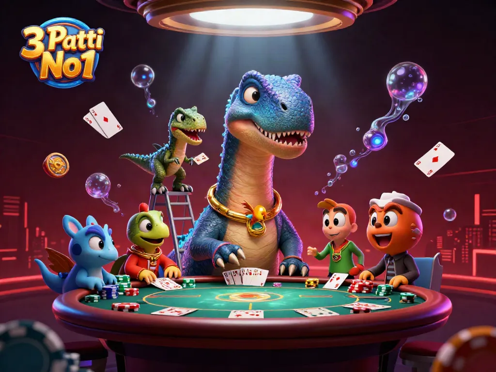 Experience the thrill of real money gaming with 3 Patti No1's engaging poker scene.