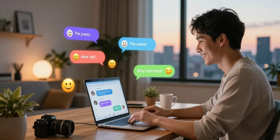 User engaging in ai spicy talk with an AI assistant in a vibrant digital chat environment.