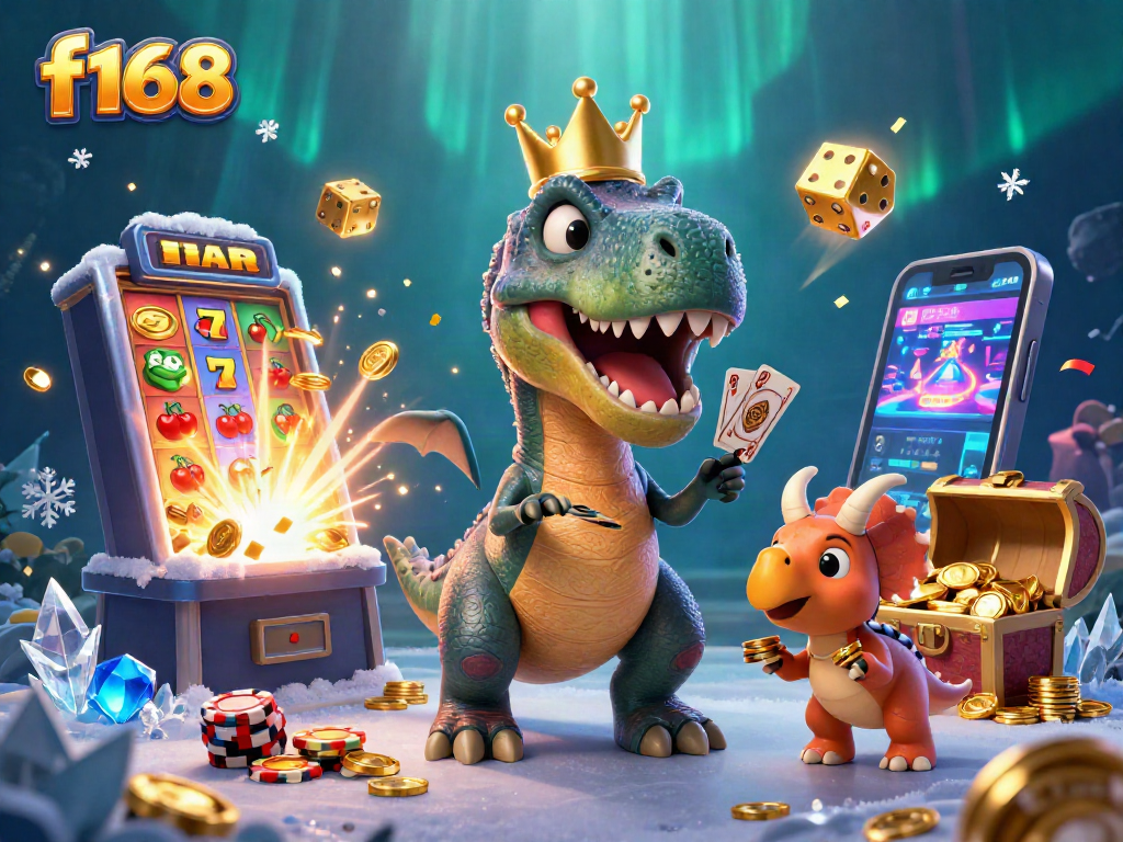 Capacity to win big on f168 by engaging with captivating animated casino scene.