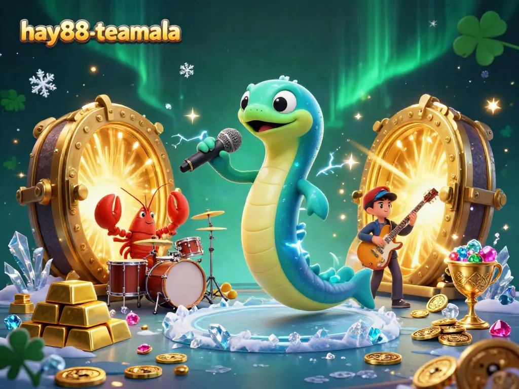 Experience lively gaming with hay88-teamala featuring an electric eel DJ and vibrant underwater casino.