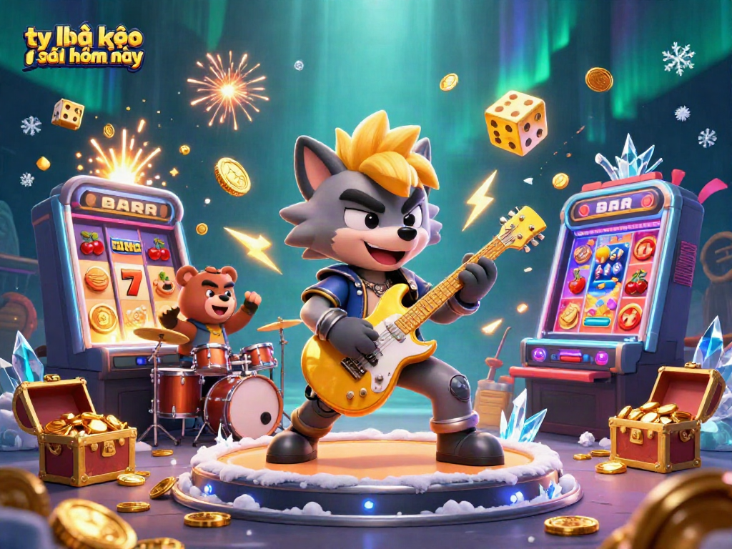 Engage with tỷ lệ kèo nhà cái hôm nay featuring vibrant characters in a lively casino scene.