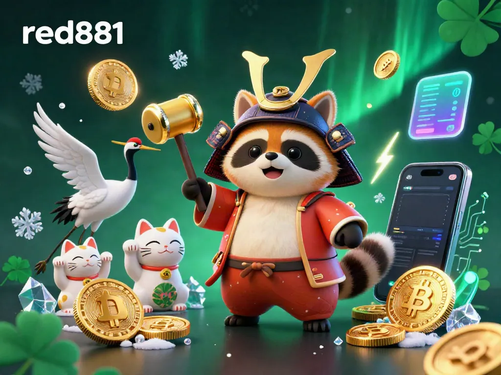 Engage with red881 by enjoying vibrant 3D casino rich visuals filled with luck-bringing maneki-neko and cryptocurrencies.