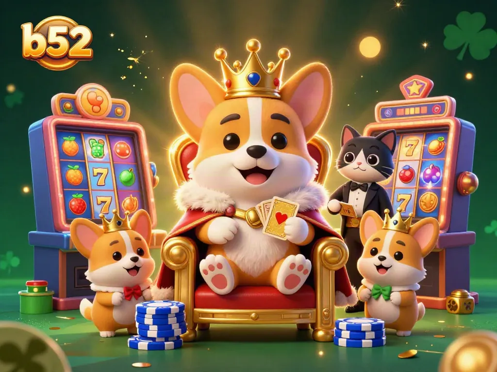Experience thrilling wins at b52 casino with vibrant slot machines and cherished royalty surrounded by excitement.