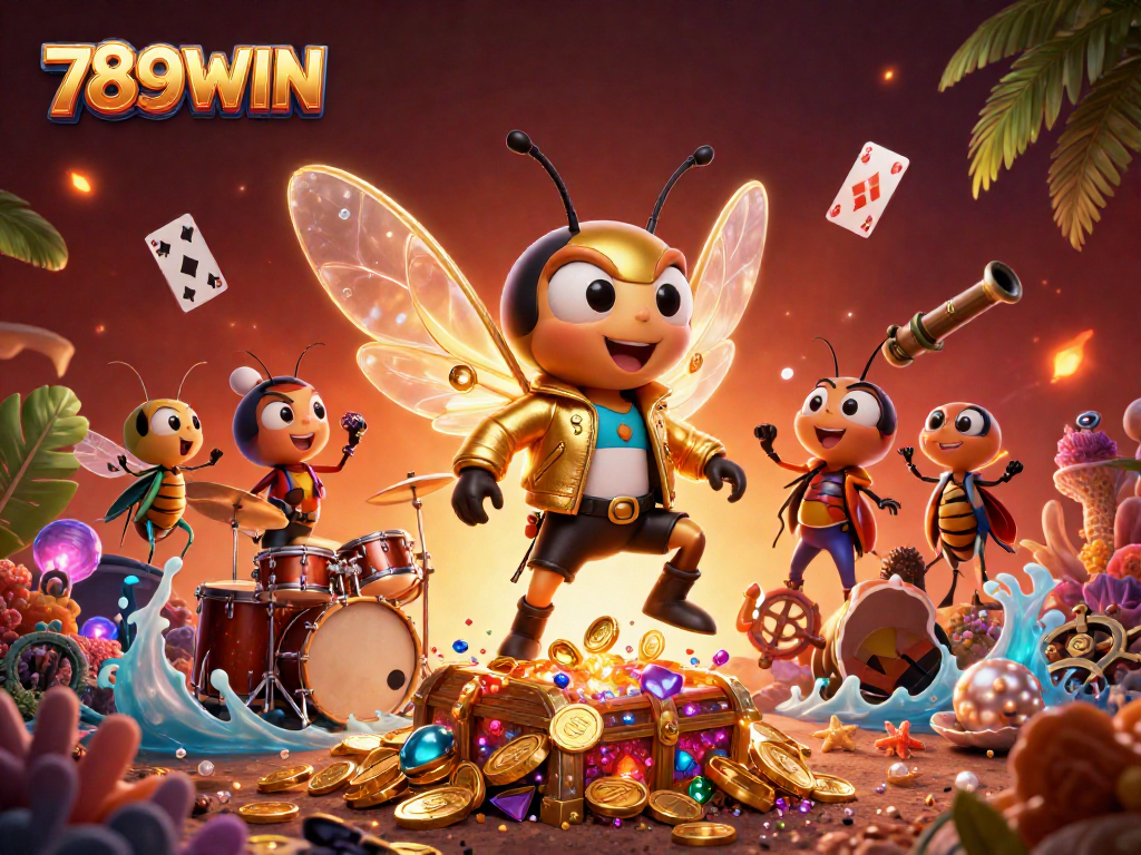Experience thrilling moments at 789WIN with vibrant characters and dynamic casino elements.