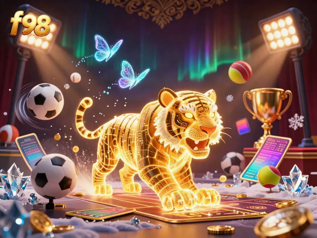 Experience the thrill of f98 in a vibrant casino scene filled with dynamic games and vibrant visuals.