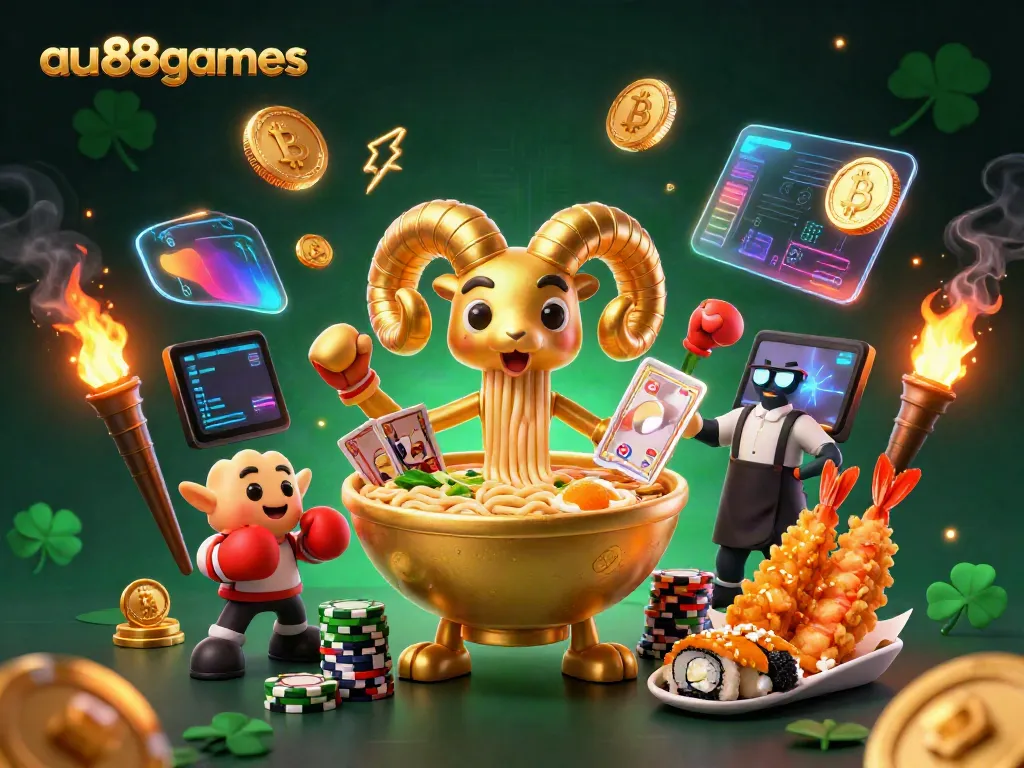 Engage with thrilling games at au88games showcasing vibrant characters in a dynamic casino scene.