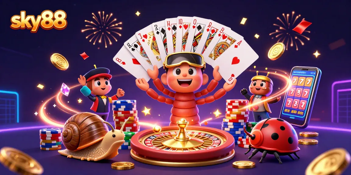 Experience thrilling action at sky88 casino featuring vibrant characters and dynamic gaming elements.