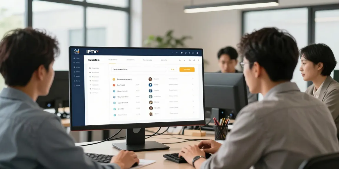 British IPTV Reseller providing trusted services through a professional contractor's dashboard setup within the local business community.
