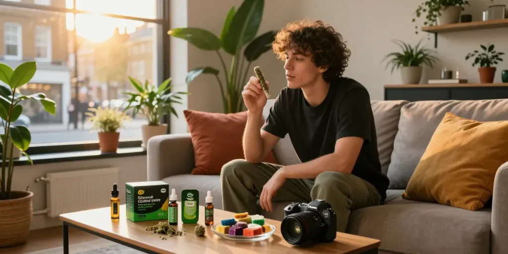 Enjoying stylish cannabis culture at home with the best cannabis delivery service in London.
