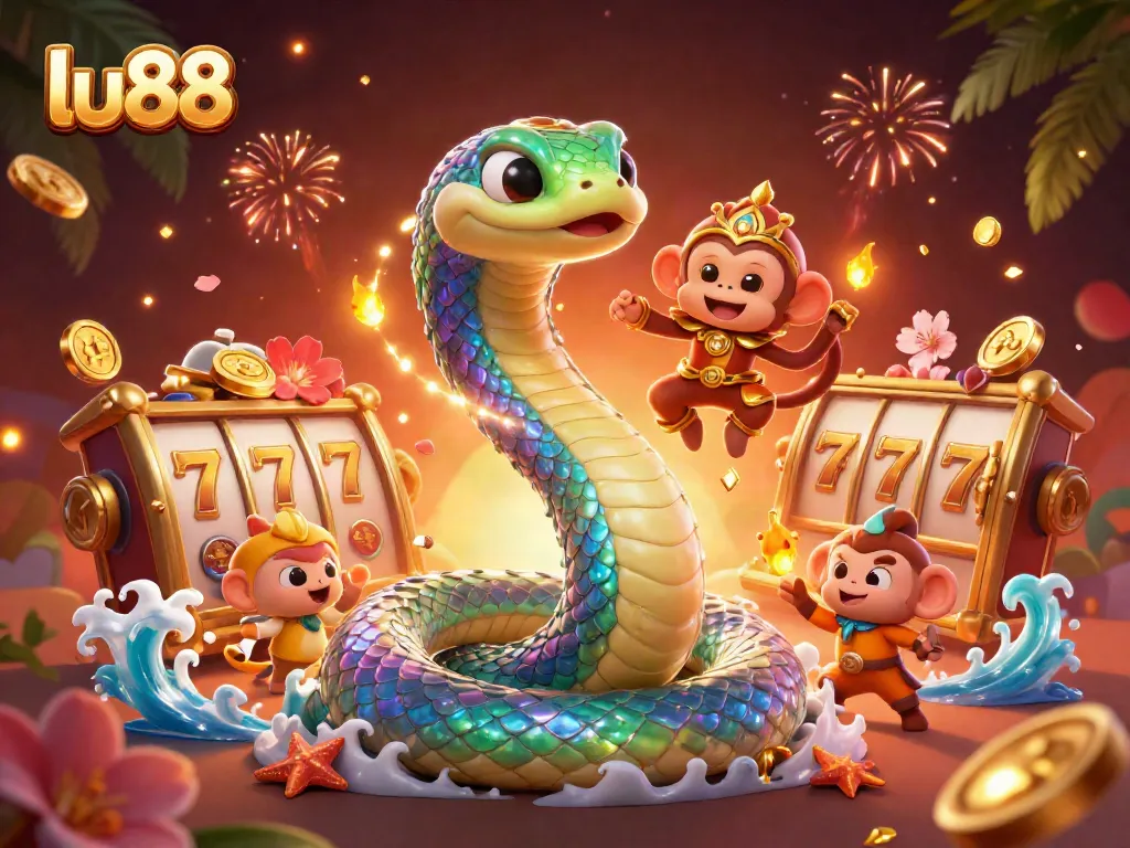 Engage with exciting slot games at lu88 featuring vibrant characters and festive elements.
