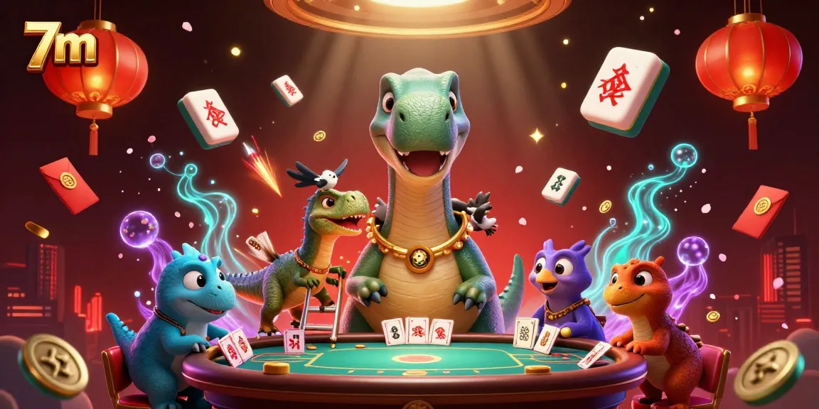 7m engages users with a dynamic casino scene featuring vibrant characters and betting action.