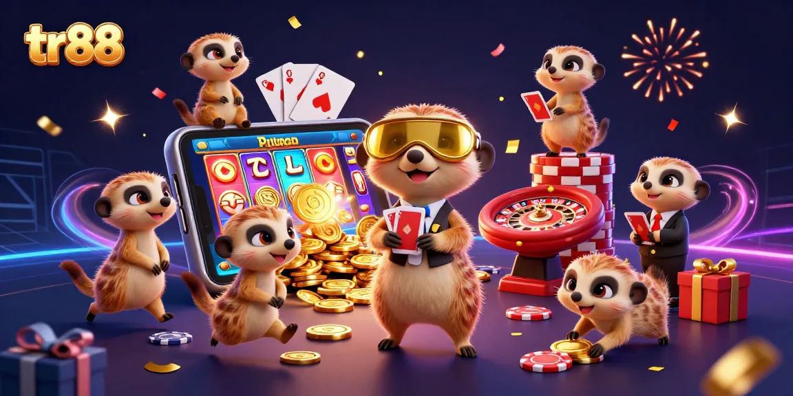 Join the tr88 meerkat casino operation with exciting games, golden coins, and festive energy.