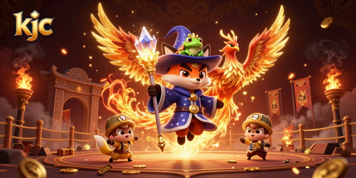 Experience thrilling bets at KJC with dynamic dragons and golden casino elements.