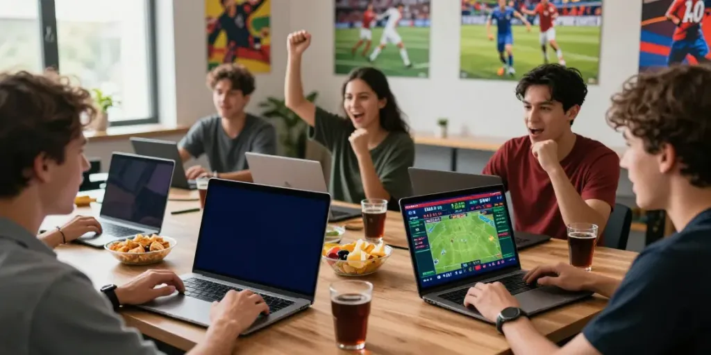 DewaGG platform engaging bettors in a lively gaming lounge.