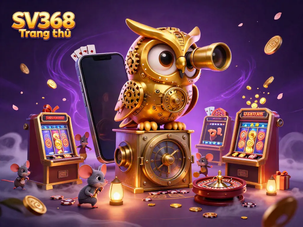 Experience winning thrills at SV368 Trang chủ with a vibrant 3D casino scene filled with excitement and rich game elements.