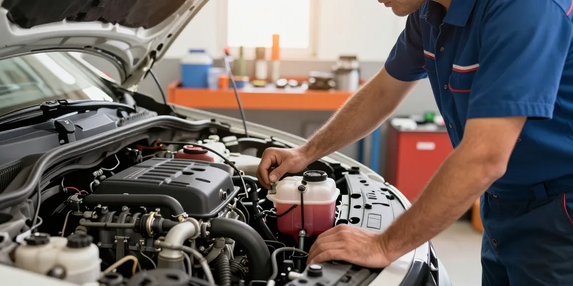 Detecting low coolant symptoms in a reliable local service provider's garage.