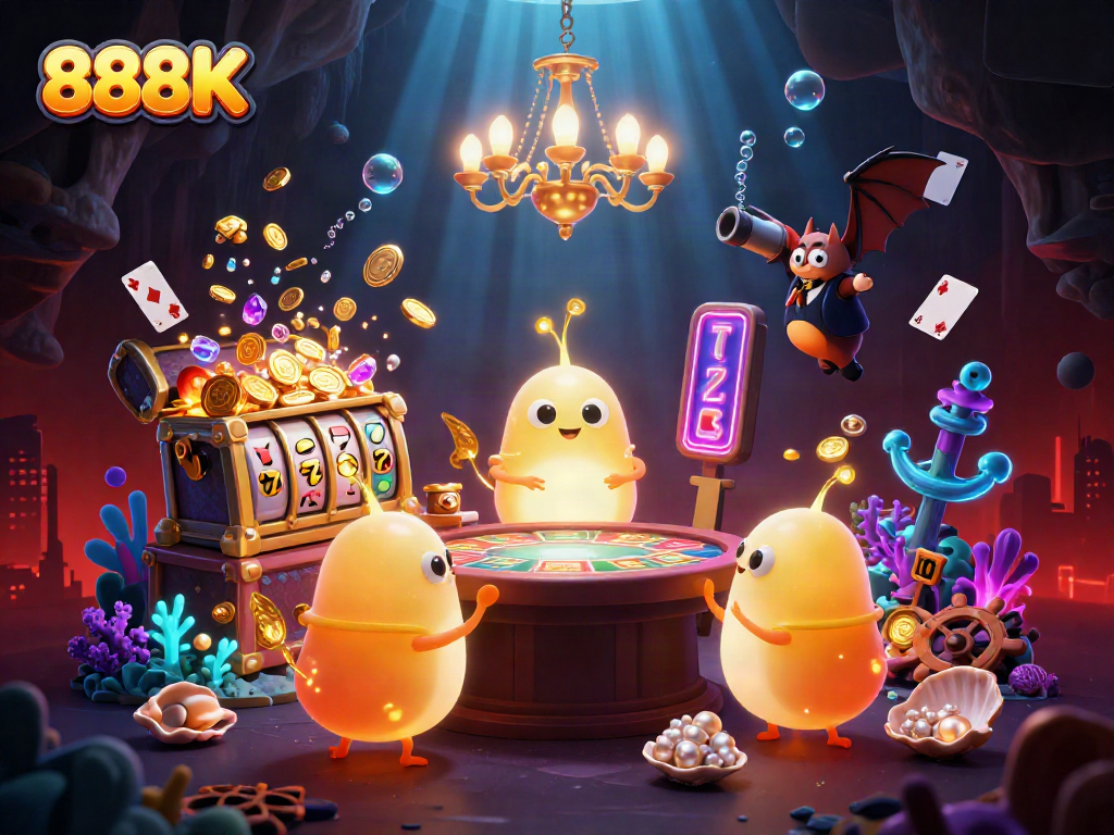Experience vibrant gameplay at 888K with glowworm dealers and bioluminescent effects.