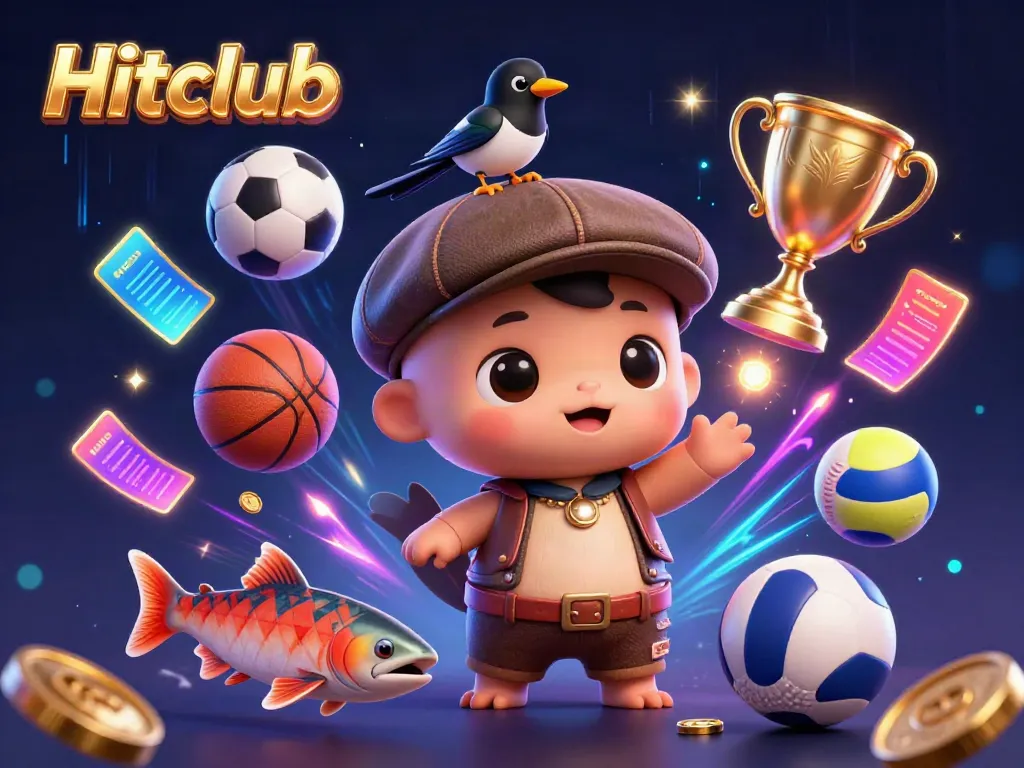 Experience thrilling betting with Hitclub as cartoon Nessie and friends blend fun and casino action.