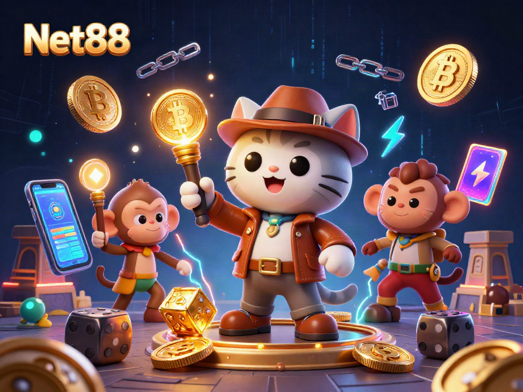 Engage with Net88, finding golden casino artifacts along with crypto treasures in a vibrant gaming temple.
