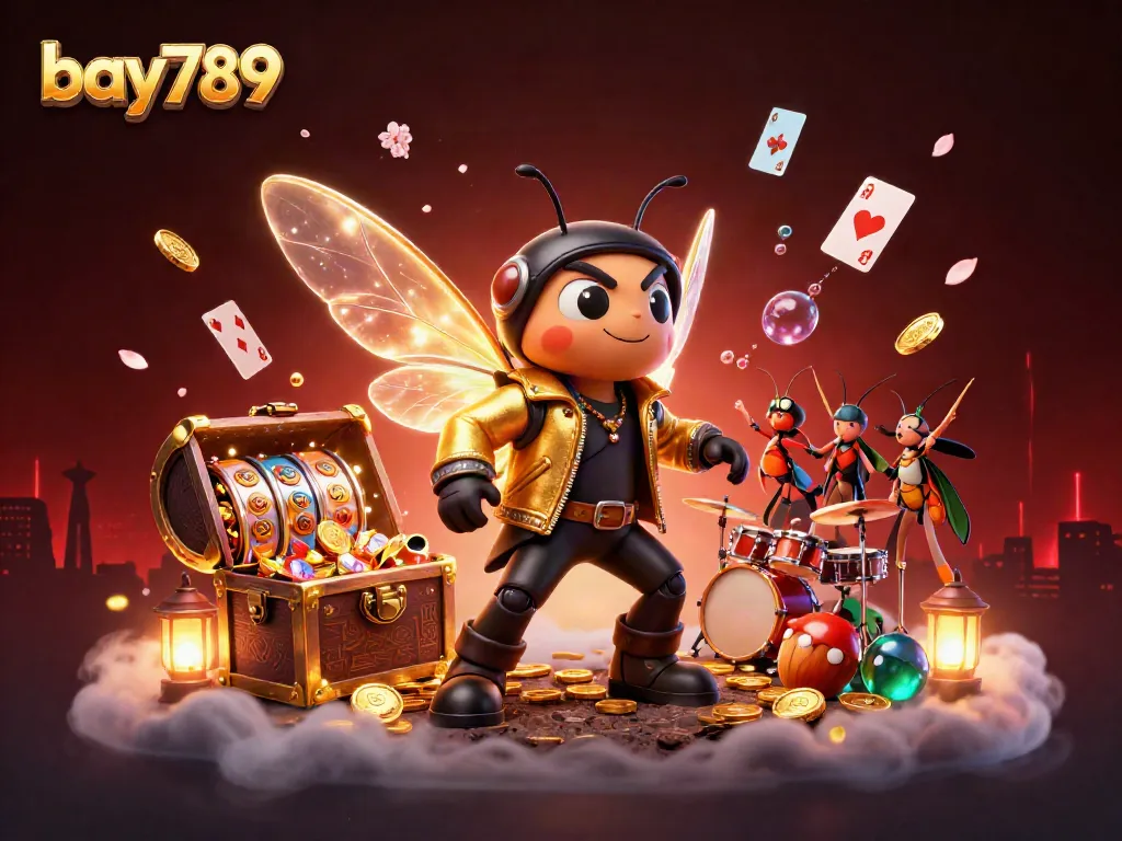 Experience thrilling gameplay with bay789, featuring vibrant characters and casino elements in action.