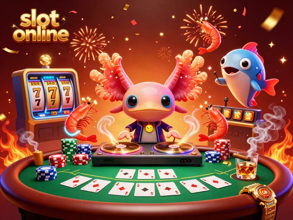 Experience thrilling gameplay with our vibrant scene featuring slot online elements, capturing the excitement of casino adventures.
