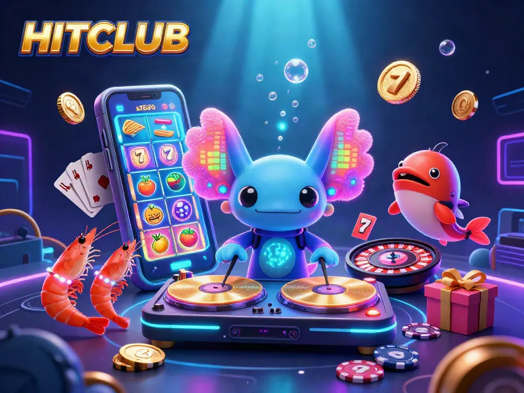 Experience the thrill of slots at HITCLUB, featuring vibrant gameplay with interactive characters and dynamic elements.