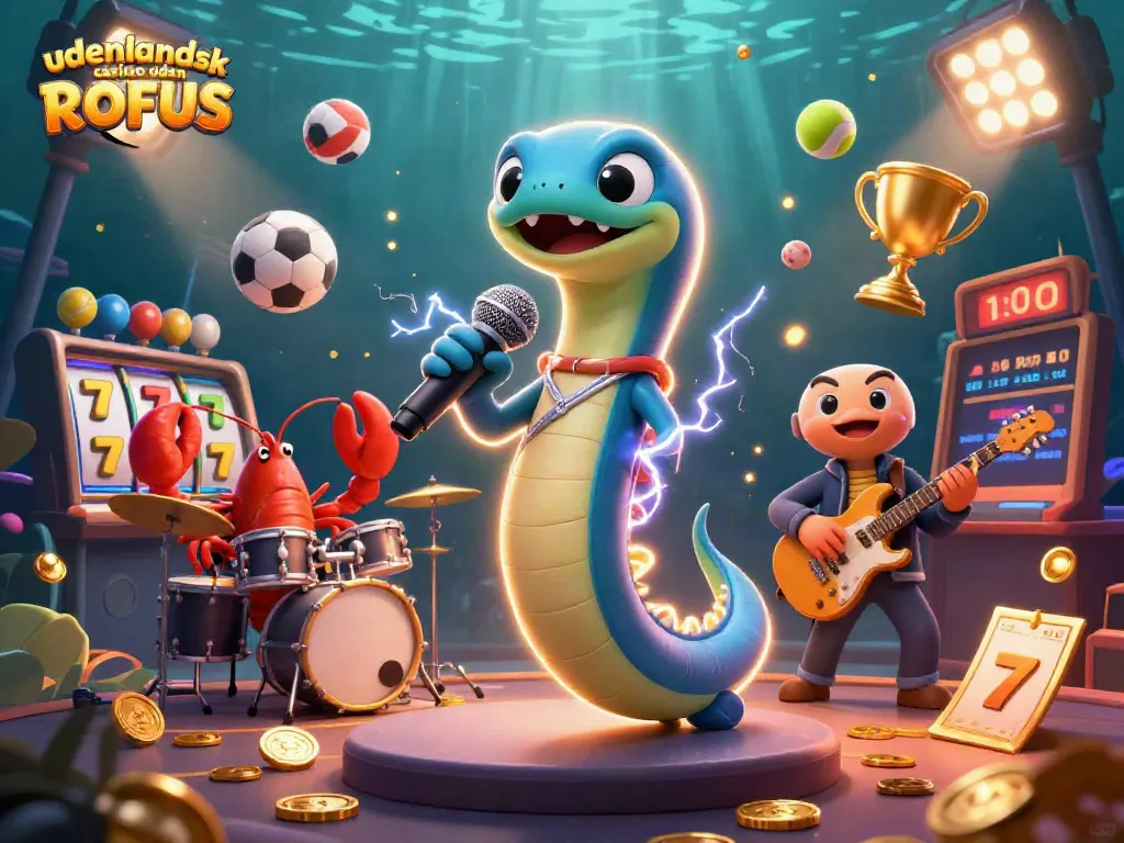Experience the excitement of udenlandsk casino uden ROFUS with vibrant underwater casino illustration.