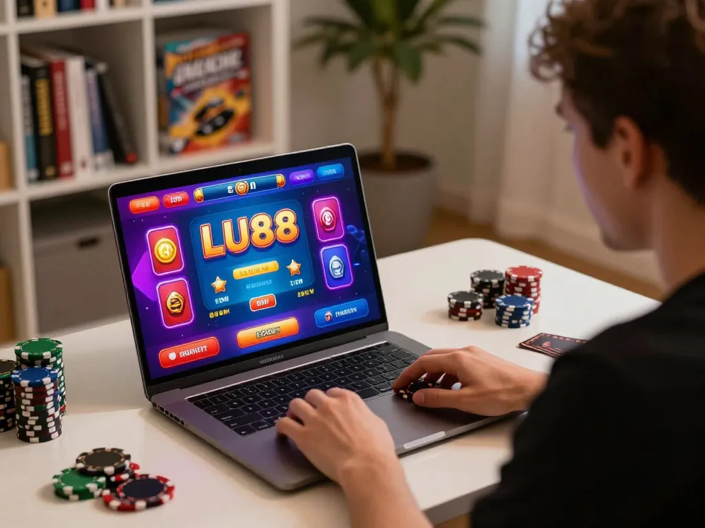 Engaging online poker session at LU88 platform with vibrant layout and cozy atmosphere.