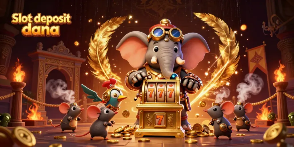 Engage with exciting slot deposit dana games in a vibrant steampunk casino world.