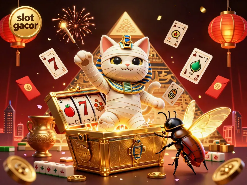 Engage with slot gacor and uncover winning chances through dynamic scenes featuring vibrant casino elements.