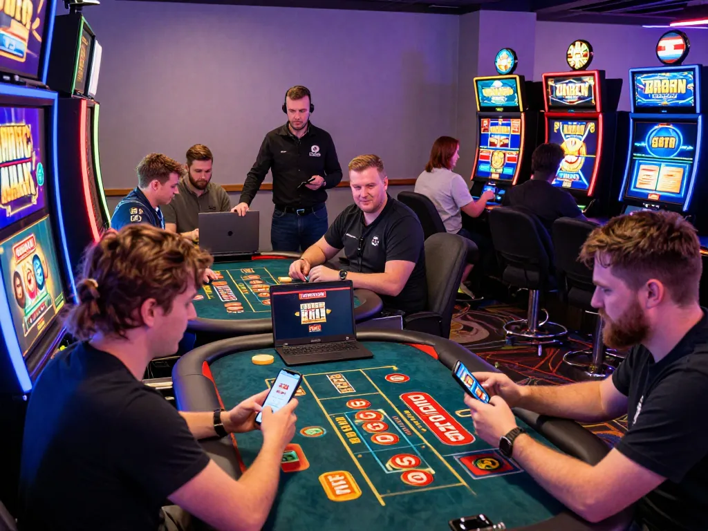 Exciting gameplay scene at Zumospin Casino, capturing players enjoying their experience and engaging in slots, highlighting zumospin beoordeling.