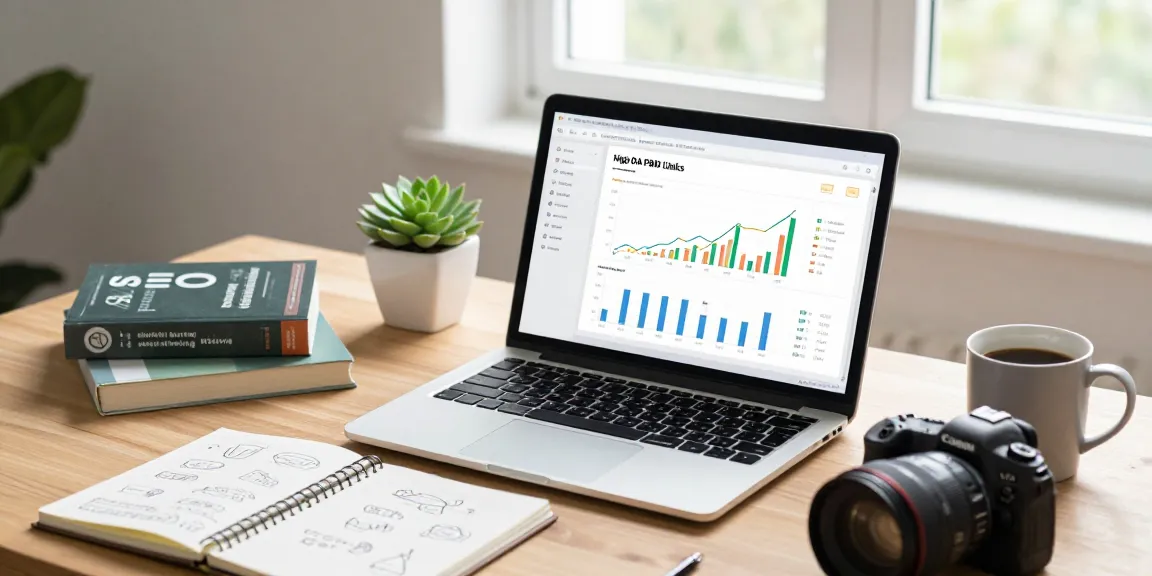Professional analyzing high da pbn links data in a modern home office.
