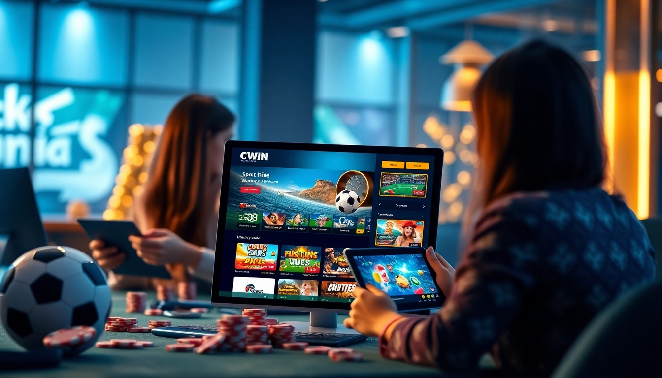 CWIN online gambling platform showcasing diverse games and user engagement in a modern digital environment.