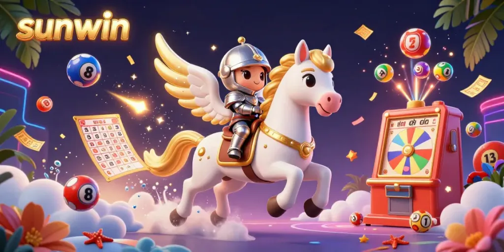 Engage with exciting games at Sunwin, featuring dynamic lottery elements and fantastical characters.