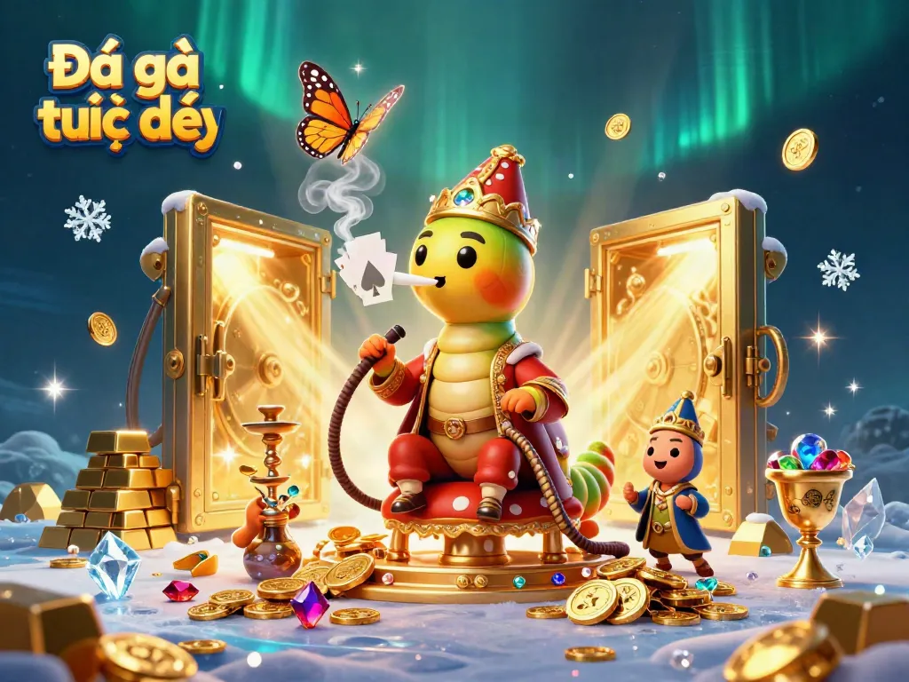 Engage with Đá gà trực tiếp in an ultra-detailed 3D casino scene showcasing vibrant golds and dynamic gameplay.