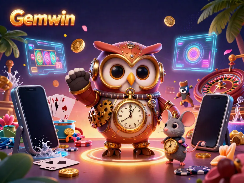 Experience exciting gameplay at Gemwin with vibrant casino elements and engaging characters.