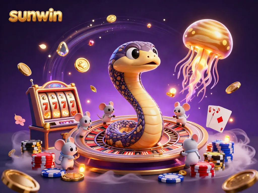Place bets in the vibrant Sunwin 3D casino scene, showcasing energetic gameplay with colorful elements.